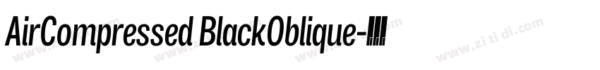 AirCompressed BlackOblique字体转换